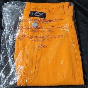 SWANK Vibrant Orange Trousers